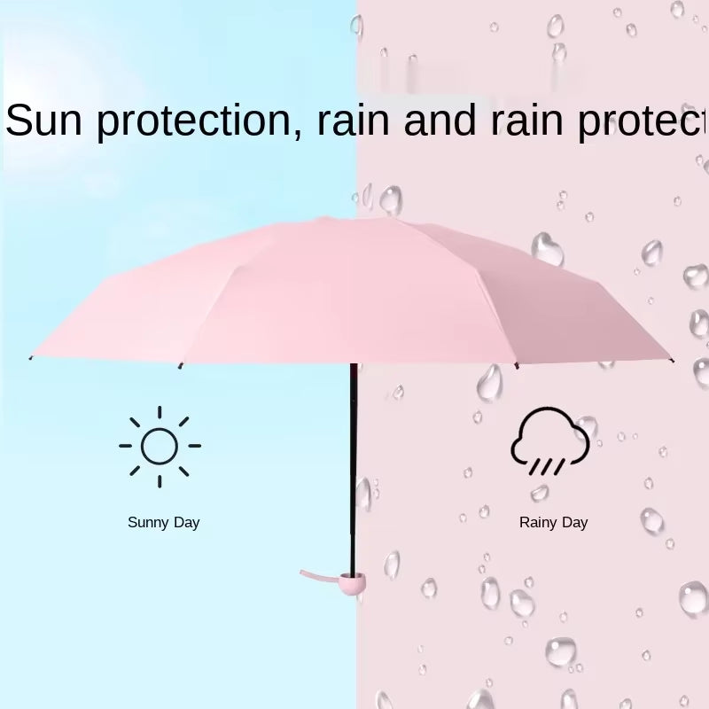 Sun Umbrella Very Small Mini Umbrella Vinyl Umbrella Pocket Sun Protection and Ultraviolet Protection Parasol